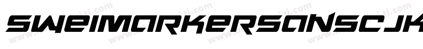 SweiMarkerSansCJKjp Black字体转换